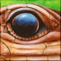 Augenblick einer Waldeidechse II Acryl auf Leinwand;
30 x 30 cm